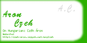 aron czeh business card