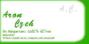 aron czeh business card